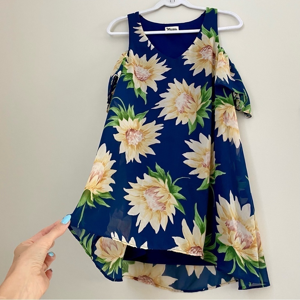 Show Me Your Mumu Birdie Sunflower Dreams Ruffle Dress XS - Picture 10 of 16